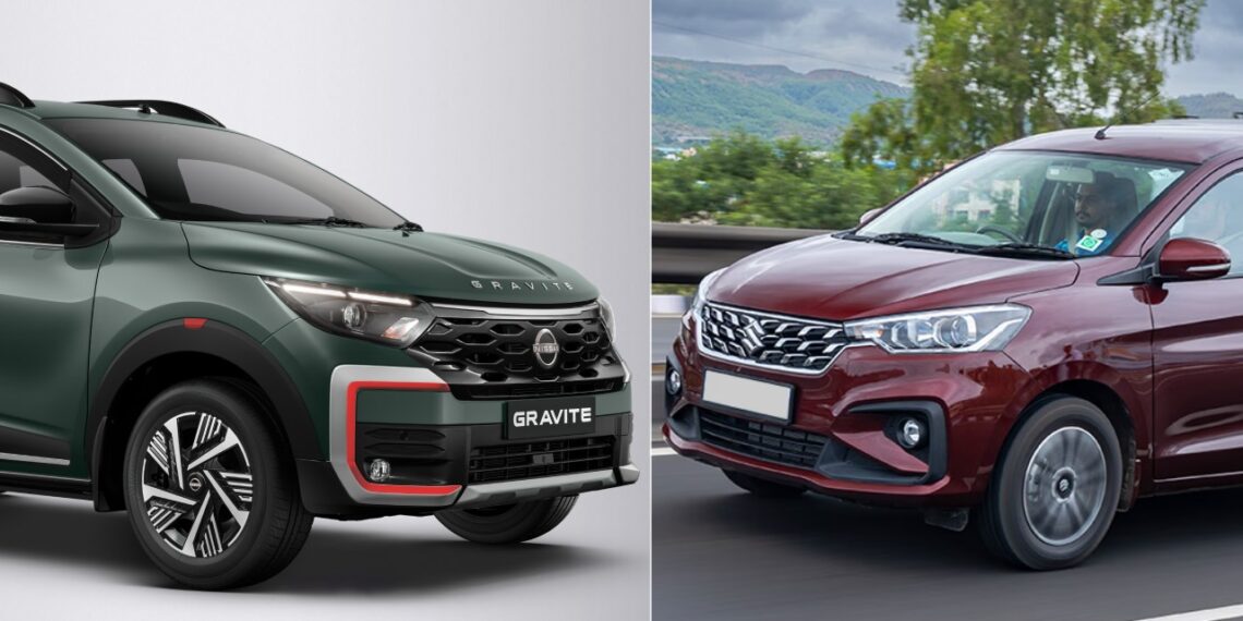 Nissan Gravite vs Maruti Ertiga - Specs, Price, Features, Design Comparison