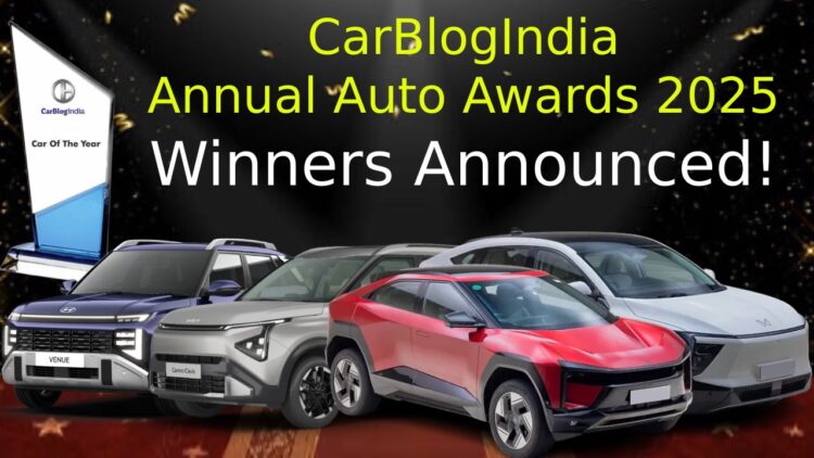 CarBlogIndia Annual Auto Awards 2025 Announced