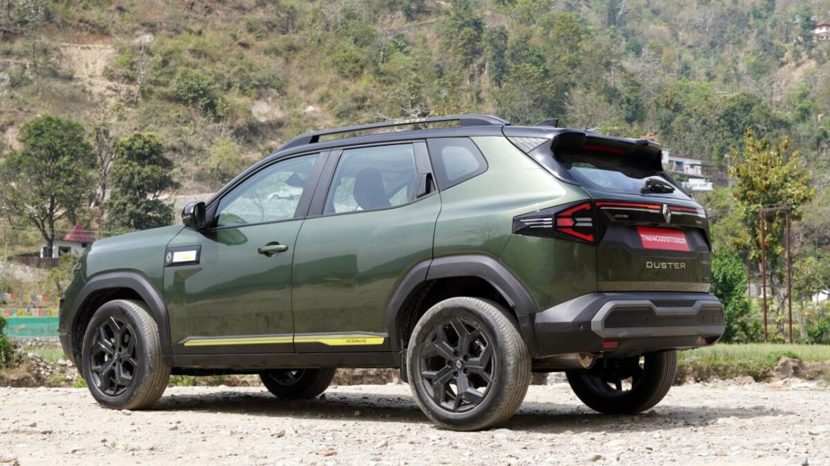 New Renault Duster Rear Three Quarters