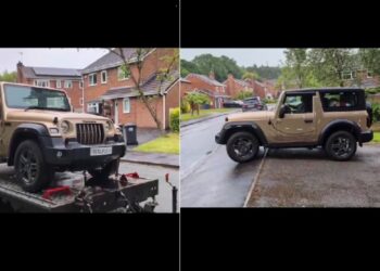 Mahindra Thar 4x4 Owner Takes Delivery in London