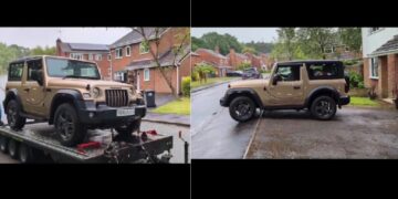 Mahindra Thar 4x4 Owner Takes Delivery in London