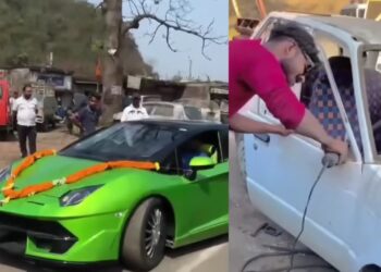 Maruti 800 Converted into Lamborghini Aventador