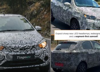 New Tata Tigao EV Facelift Spied Road Testing