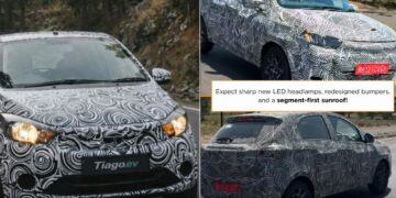 New Tata Tigao EV Facelift Spied Road Testing