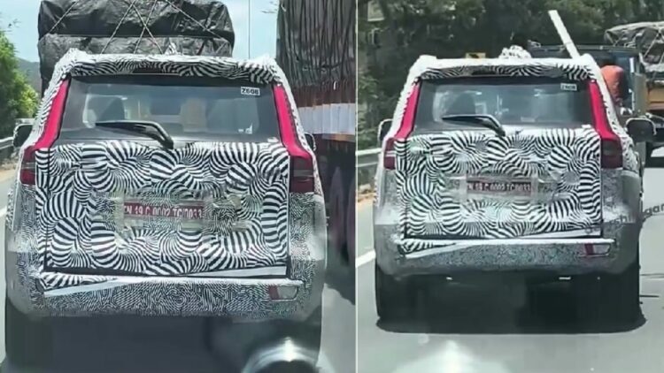 Mahindra Scorpio N Facelift Rear Profile Test Mule