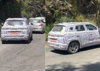 New Maruti Brezza Facelift Spotted Testing in Shimla