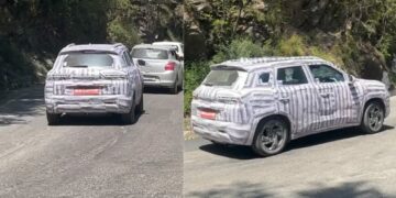 New Maruti Brezza Facelift Spotted Testing in Shimla