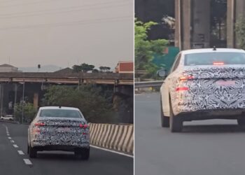 New Skoda Slavia Facelift Spotted Testing on Highway