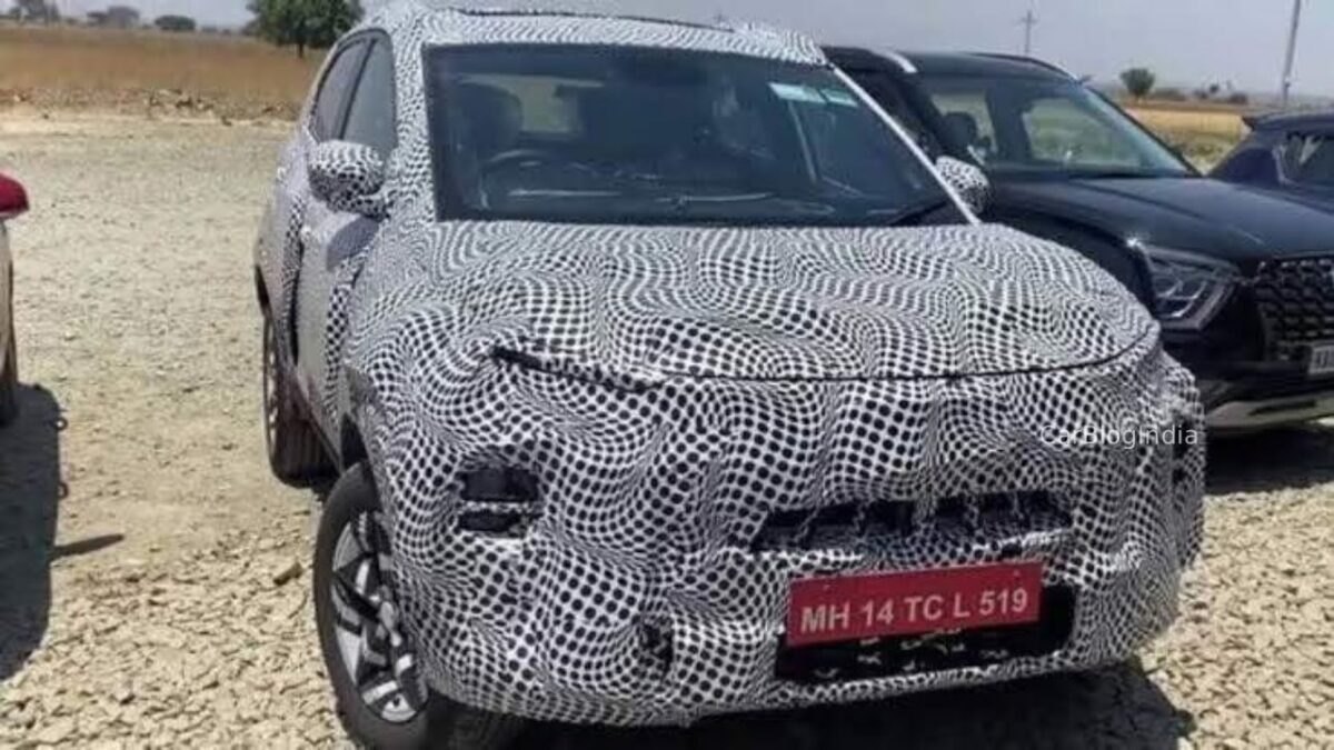 2026 Tata Nexon Facelift Front Three Quarters