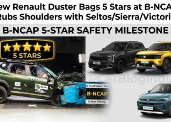 New Renault Duster 5 Stars at Bharat NCAP