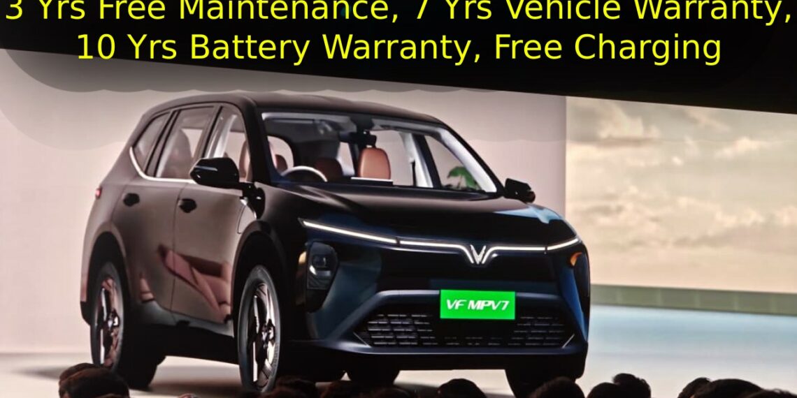 Vinfast VF MPV 7 Launch Front Three Quarters