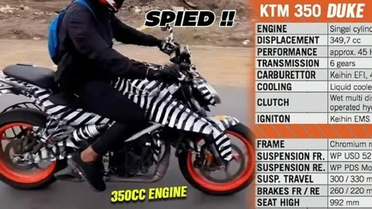 KTM India Readying 350 Duke to Counter High Tax