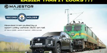 MG Majestor Pulls 406-tonne Train on Rail