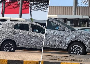 Tata Nexon Facelift Spied Camouflage