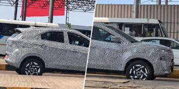 Tata Nexon Facelift Spied Camouflage