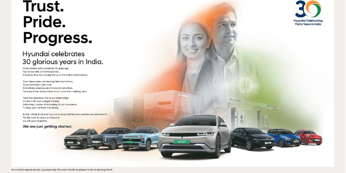 Hyundai Motor Completes 30 Years in India with 13.5 Million Sales