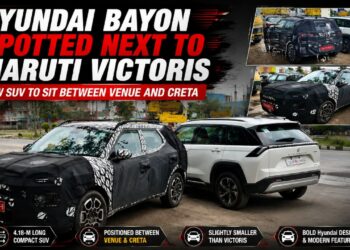 Upcoming New Hyundai Bayon Spotted Alongside Maruti Victoris