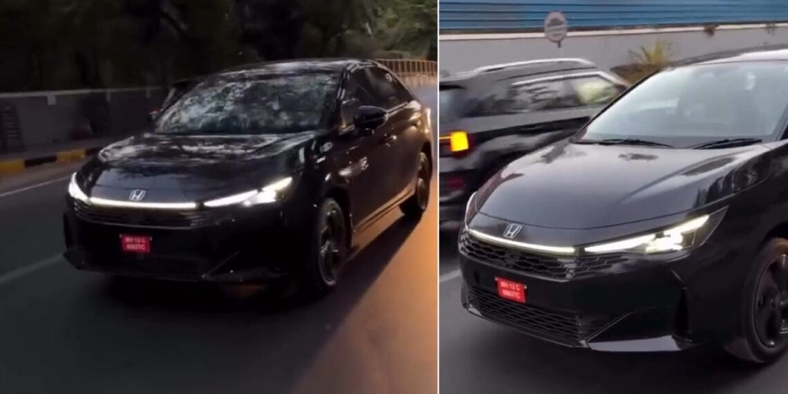 New Honda City Facelift Seen on Road