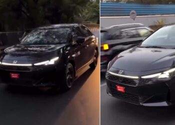 New Honda City Facelift Seen on Road