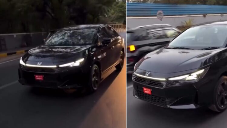 New Honda City Facelift Seen on Road