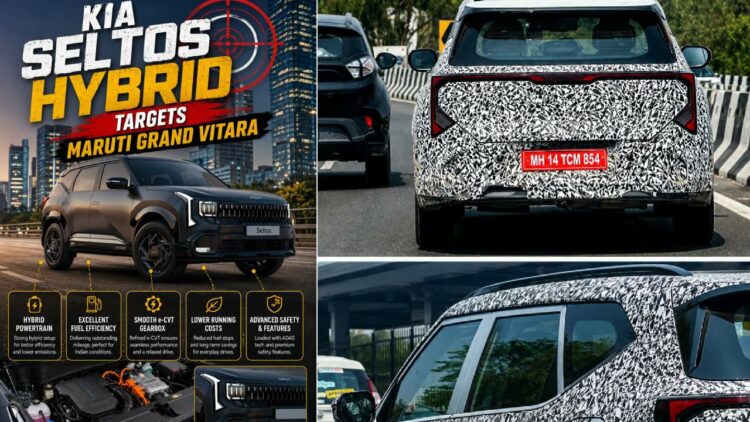 New Kia Seltos Spotted Testing with Hybrid Engine