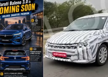 New Maruti Baleno Facelift Spied Testing