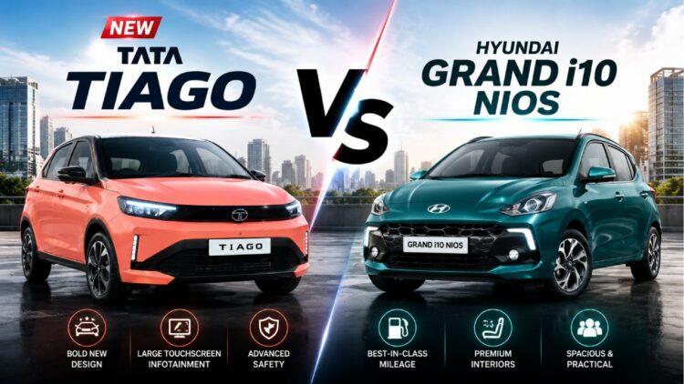 New Tata Tiago vs Hyundai Grand i10 Nios Specs Price Features Comparison