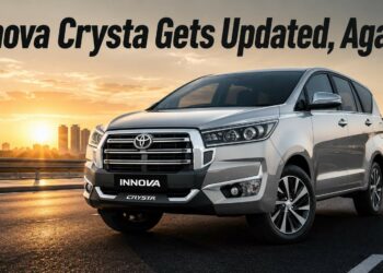 2026 Toyota Innova Crysta Front Three Quarters Silver Colour