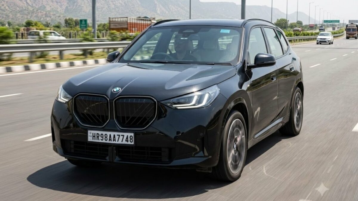 BMW X3 30 M Sport Test Drive Review Front Three Quarters Action Image