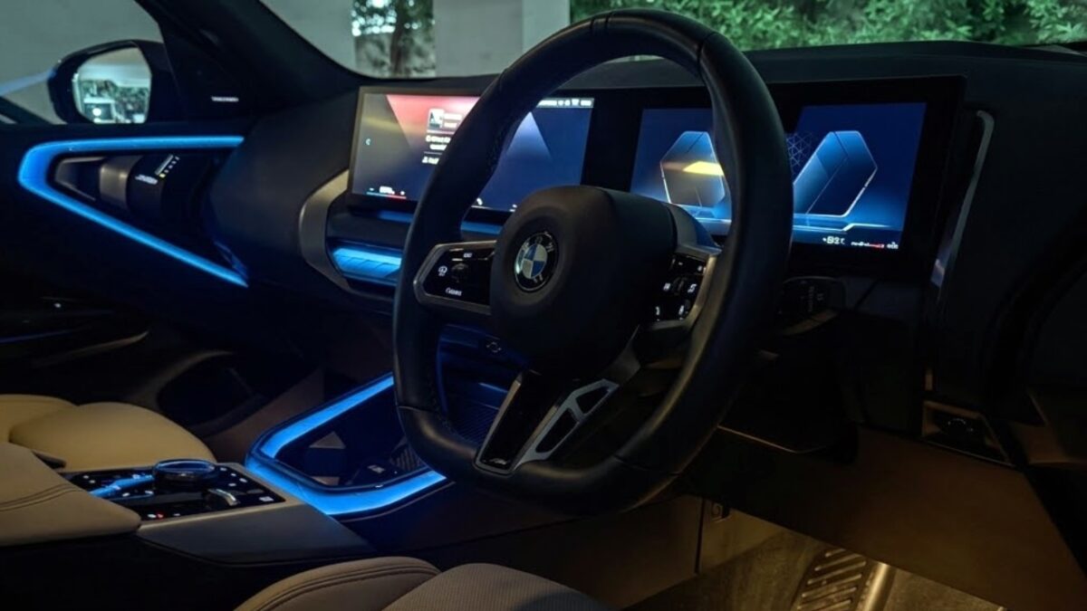 BMW X3 30 M Sport Test Drive Review Interior Dashboard Ambient Lights