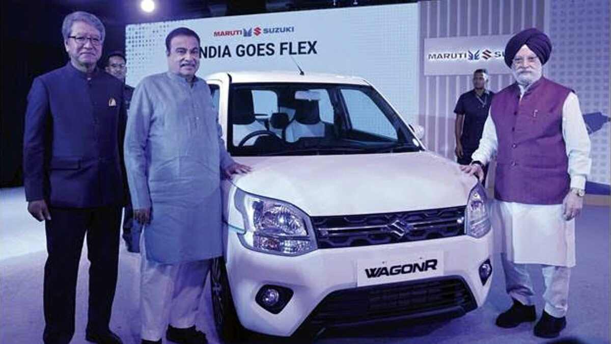 E85-Ready Maruti Suzuki WagonR Flex-Fuel Nitin Gadkari