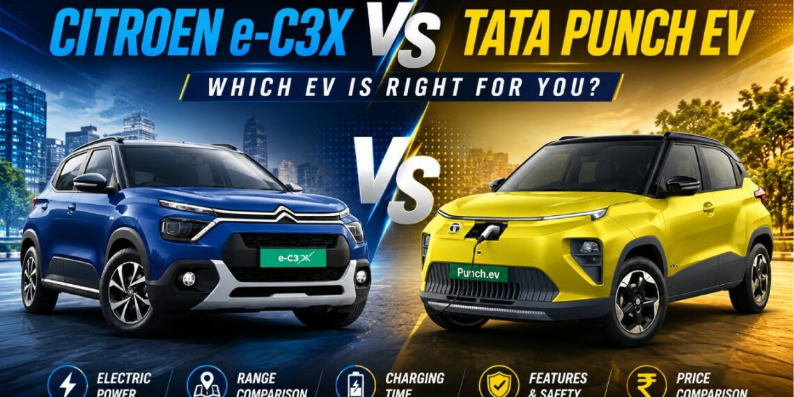 Citroen eC3X vs Tata Punch EV Specs Price Features Comparison