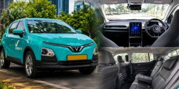 My First Ride in New VinFast Green SM EV Taxi