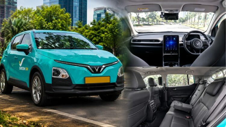 My First Ride in New VinFast Green SM EV Taxi