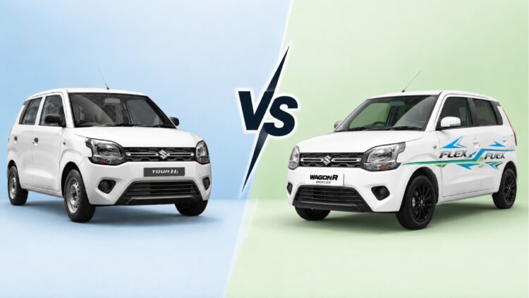 New Maruti Wagon R Flex-Fuel vs Wagon R Tour H3