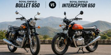 Royal Enfield Bullet 650 vs Interceptor 650 Specs Price Features Design Comparison