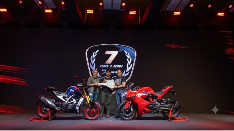 TVS Apache Reaches 70 Lakh Sales Milestone