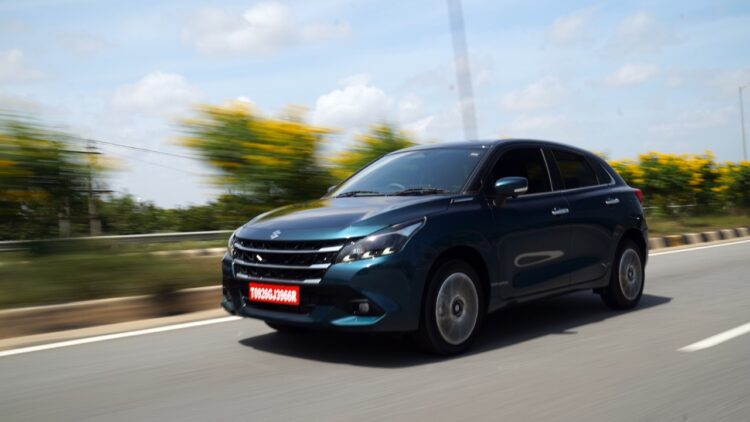 2026 Maruti Suzuki Baleno facelift front three quarters