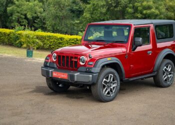 New Mahindra Thar OG Front Three Quarters