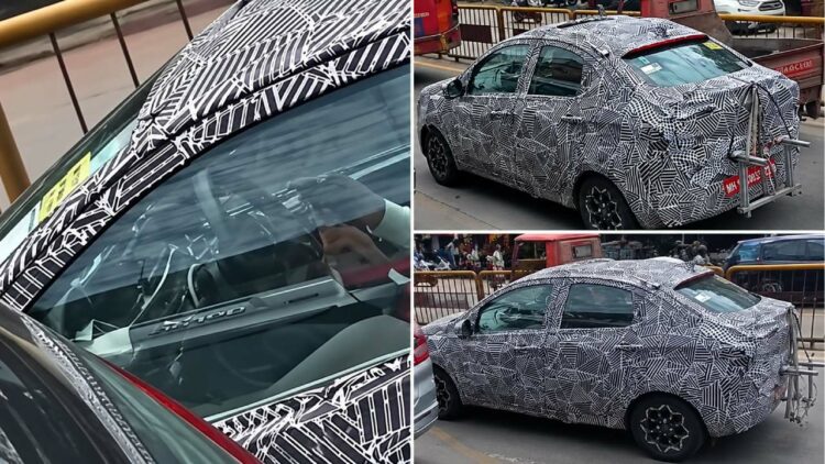 New 2026 Tata Tigor Facelift Spotted Testing