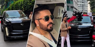 Mika Singh Spotted in His New Cadillac Escalade