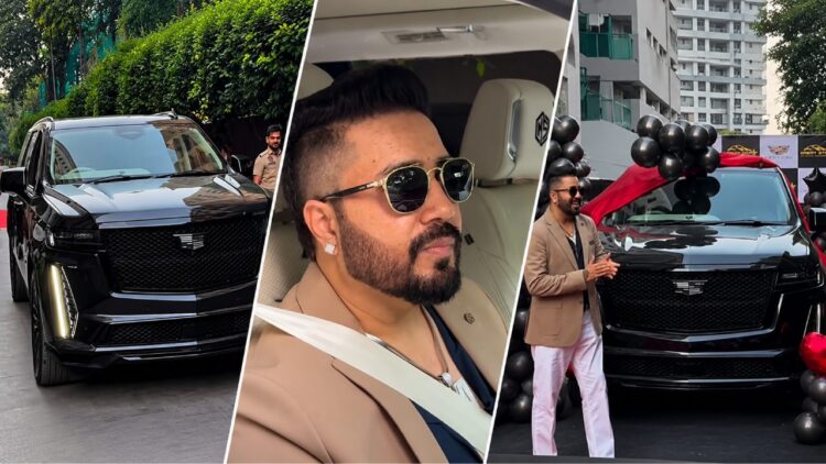 Mika Singh Spotted in His New Cadillac Escalade