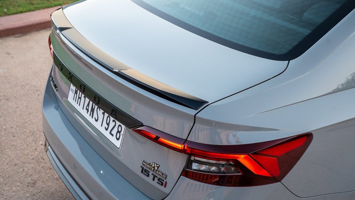 New Skoda Slavia Facelift Rear Profile