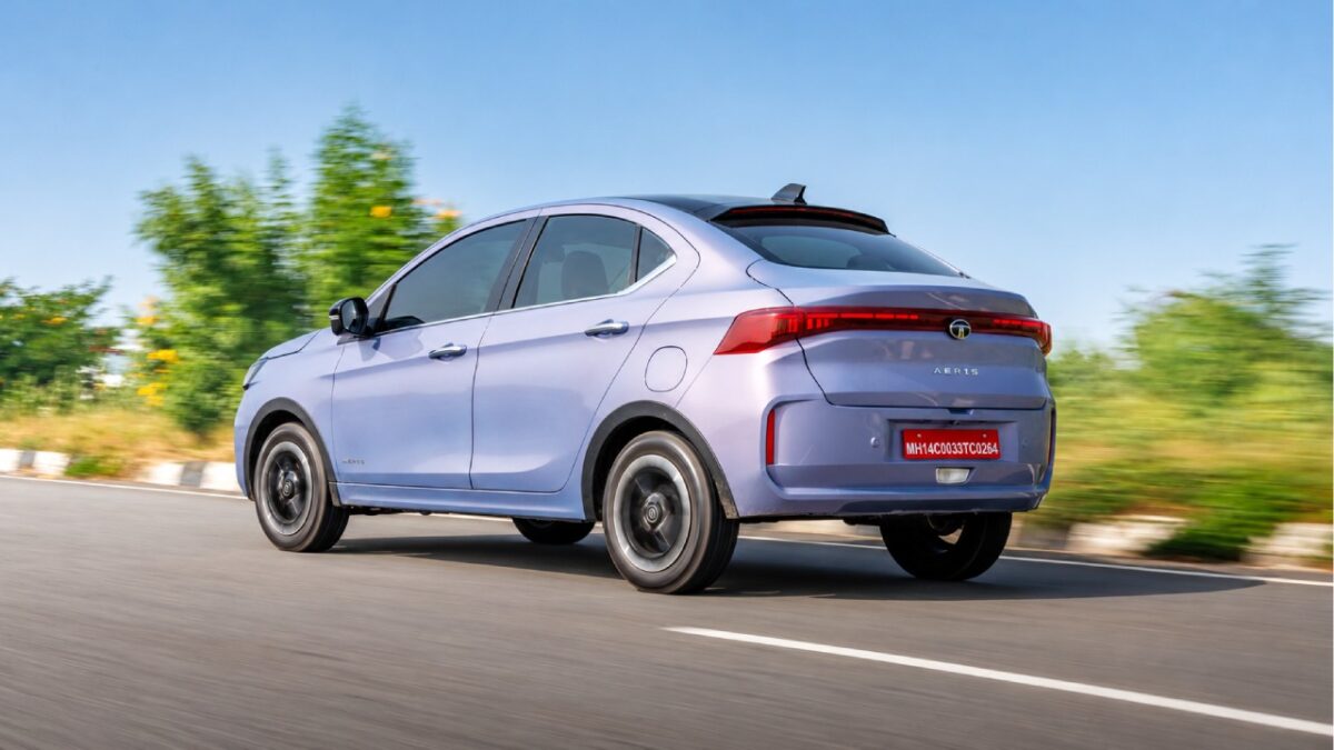 Tata Aeris Rear Three Quarters