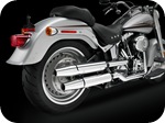 Softail, FLSTF, Fat Boy, exhaust pipes